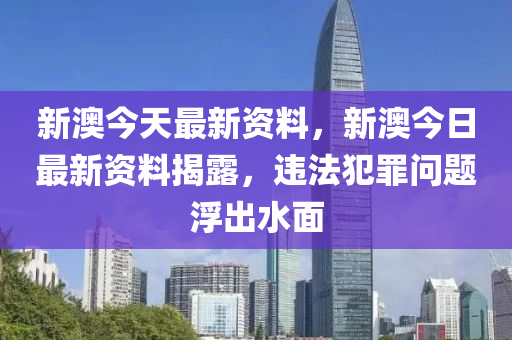 关于新澳精准正版资料的探讨与警示——警惕违法犯罪风险